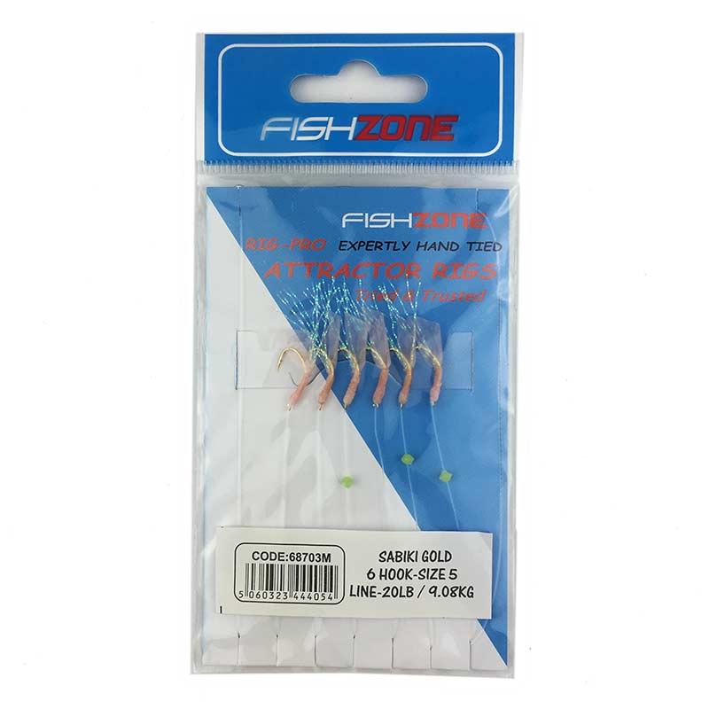 Fischzone, Fishzone Sabiki Gold Baitfish K?der