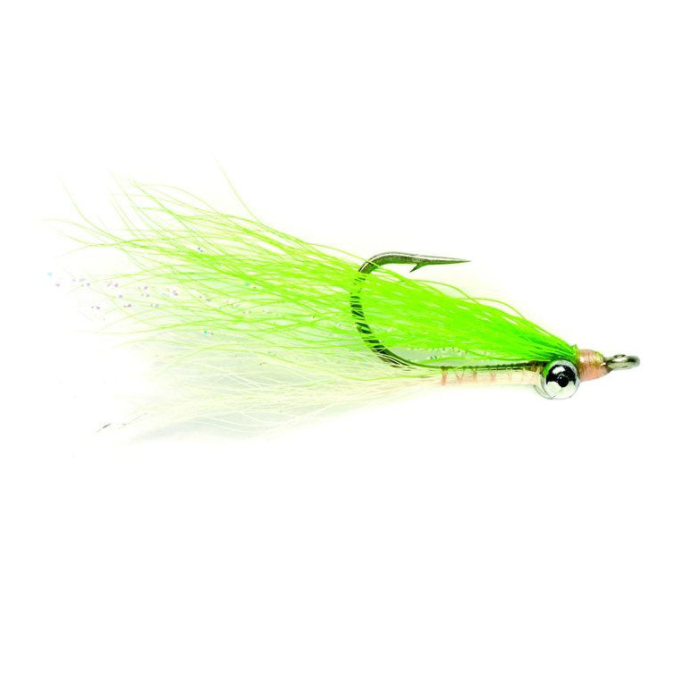 Walkmühle, Fulling Mill Clouser Bone Chartreuse Fliege