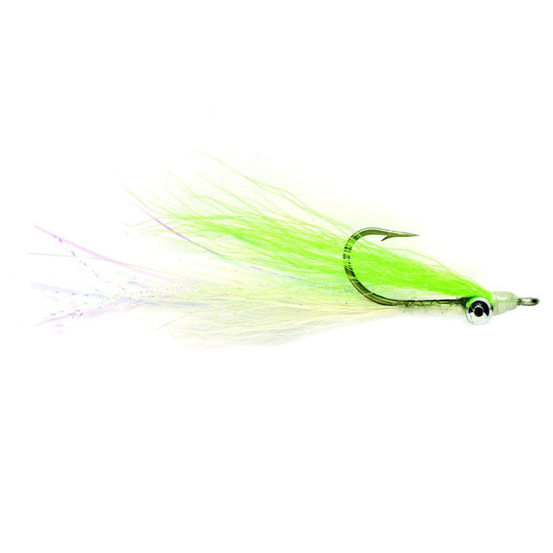 Walkmühle, Fulling Mill Lightweight Clouser Chartreuse & White Fly