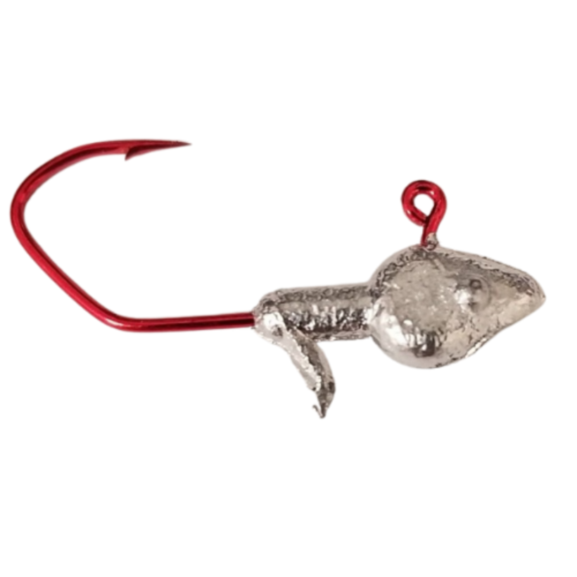 J & H Tackle, J & H Tackle Red Sickle Minnowhead Jig K?pfe