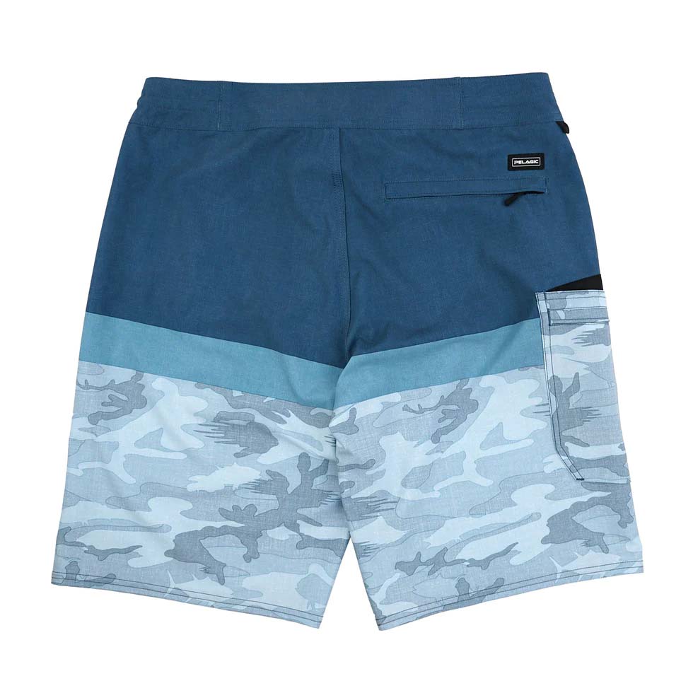 Pelagisch, Pelagic Blau Wasser Camo Angeln Shorts