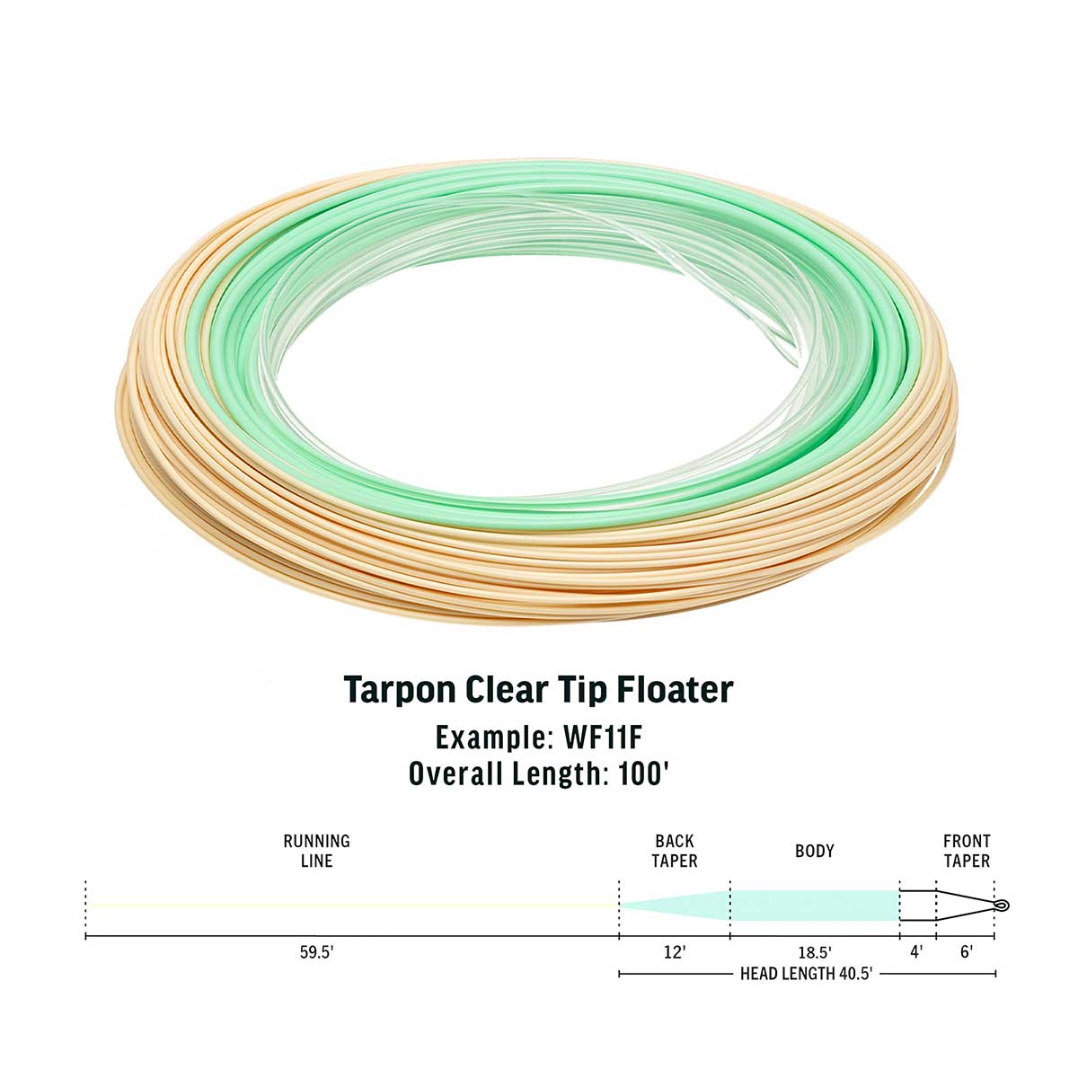 RIO, RIO Premier Tarpon Clear Tip Fliegenschnur