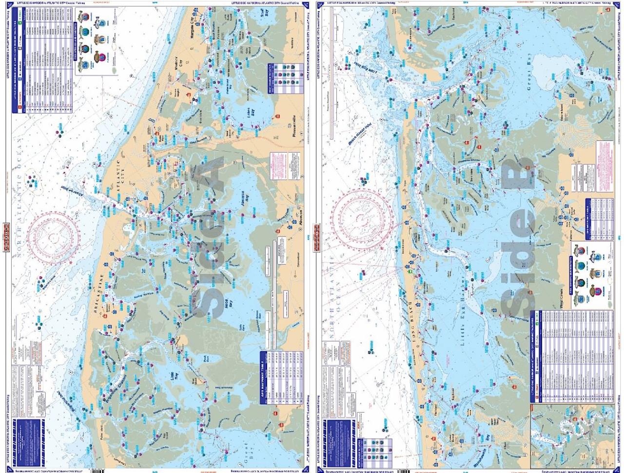 Wasserdichte Seekarten, Wasserdichte Seekarten IC Inshore und Offshore Seekarten