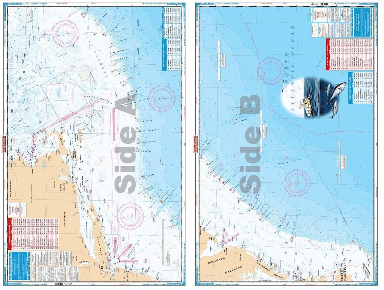 Wasserdichte Seekarten, Wasserdichte Seekarten IC Inshore und Offshore Seekarten